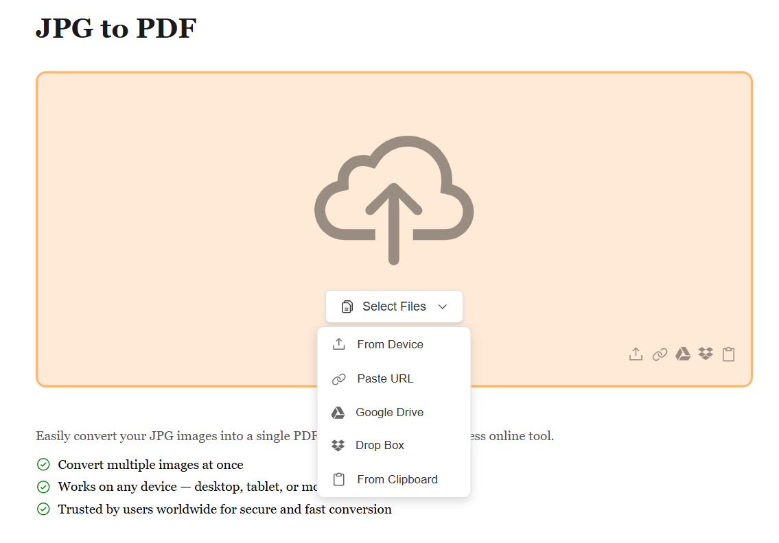Upload Your JPG Images