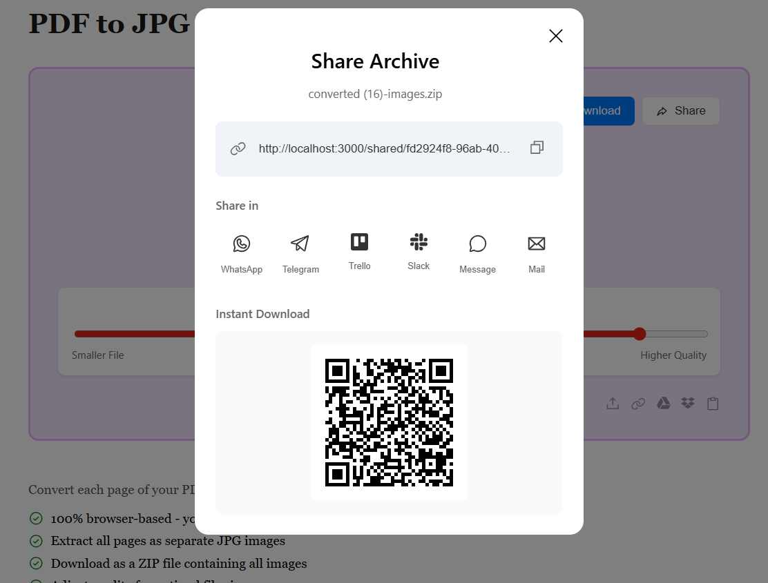 Download Your JPG Images