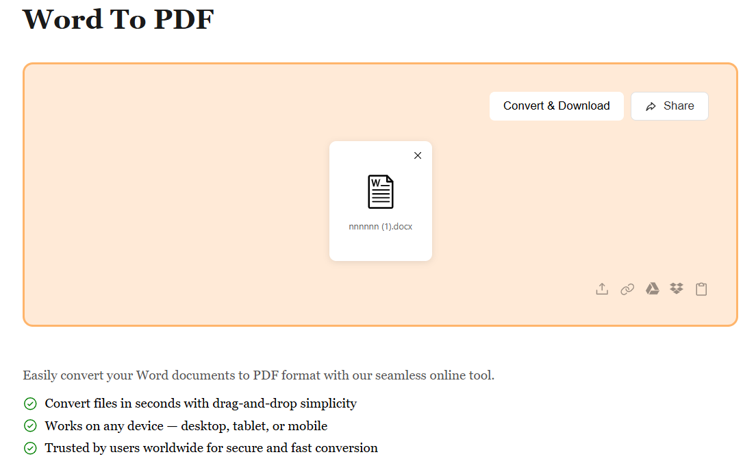 Automatic Conversion Processing